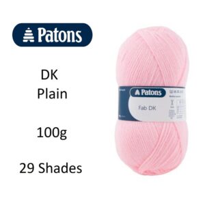Patons Fab DK Double Knit Plain Knitting Wool Yarn 100g