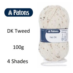 Patons Fab DK Double Knit Tweed Knitting Wool Yarn 100g