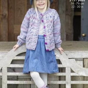 King Cole Aran Knitting Pattern Childrens Jackets 6223