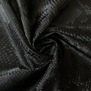 Metallic Pleather Snakeskin PU Fabric Material