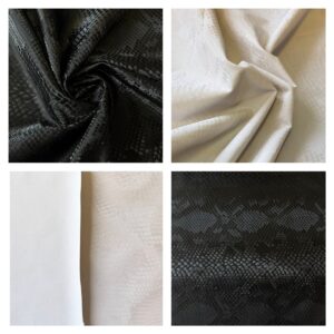 Metallic Pleather Snakeskin PU Fabric Material