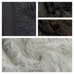 Super Luxury Faux Fur Fabric Material LONG PILE MONKEY