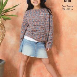 King Cole DK Knitting Pattern Childs Sweaters 6298