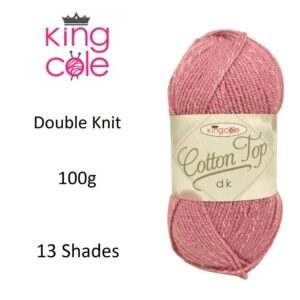 King Cole Cotton Top DK Double Knitting Wool Yarn 100g