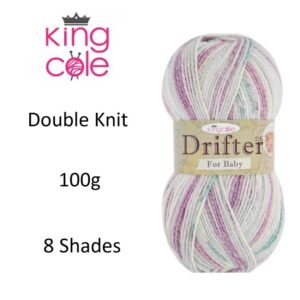 King Cole Drifter for Baby DK Double Knitting Wool Yarn 100g