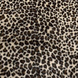 Super Luxury Faux Fur Fabric Material LEOPARD PRINT