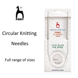 Pony Classic Fixed Circular Knitting Needles Pins