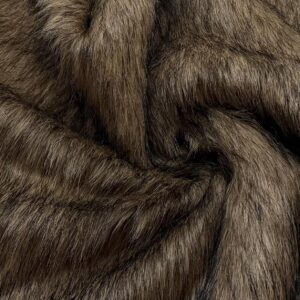 Super Luxury Faux Fur Fabric Material ALSATIAN DOG