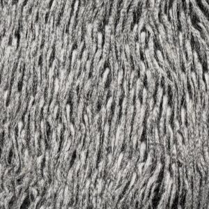 Super Luxury Faux Fur Fabric Material BLACK AND WHITE FLECK RACOON