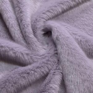 Super Luxury Faux Fur Fabric Material SWISS LAVENDER