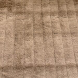 Super Luxury Faux Fur Fabric Material SHORT PLUSH PELTED SAND