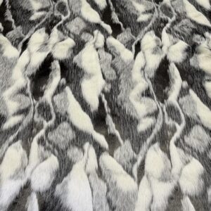 Super Luxury Faux Fur Fabric Material WAVY URBAN CAMOUFLAGE