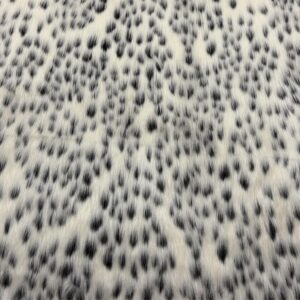 Super Luxury Faux Fur Fabric Material LONG PILE DALMATION
