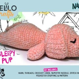 Knitty Critters Naptime Sleepy Pup DIY Amigurumi Crochet Kit CC034