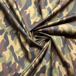 Waterproof 4oz NYLON Fabric Material PU Coated - CAMOUFLAGE