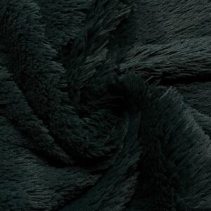 Super Luxury Faux Fur Fabric Material PETROL GREEN FRILLS