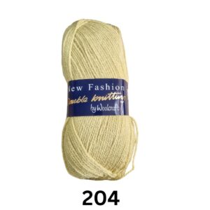 Woolcraft New Fashion Double Knitting Acrylic Yarn Wool 100g 204 Maize